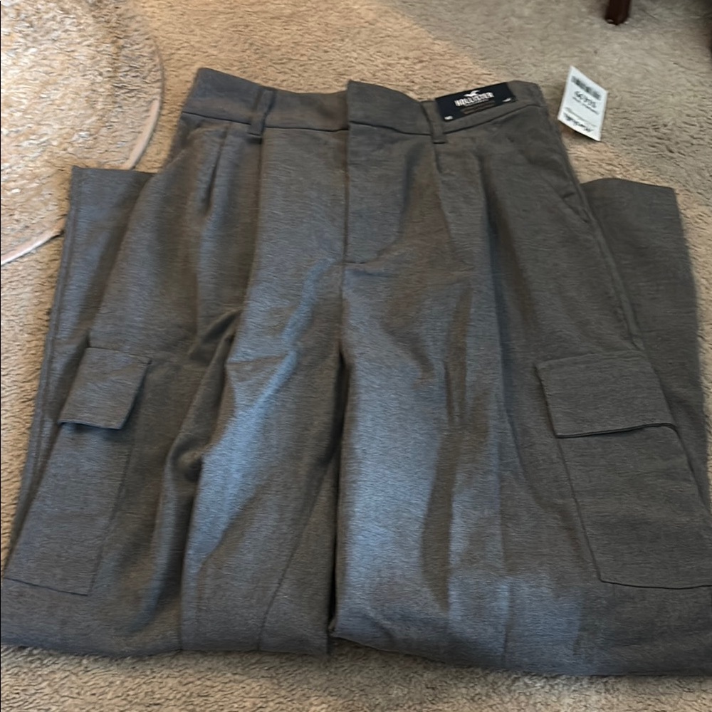 Women’s Gray Cargo Pants 006B